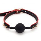 Ballknebel �Strict Ballgag� aus Leder | Schwarz-Rot Schwarz-Rot-83