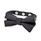 Leder-Fliege �Pure� - schwarzes weiches Leder Schwarz-08