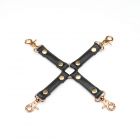 Bondage Hogtie-Connector aus Organosilikon von �LiebeSeele� Schwarz-Gold-80