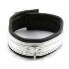 Halsband Classic schmal, Leder Wei�-04