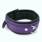 Halsband Classic schmal, Leder Schwarz-Violett Violett-06