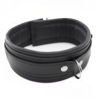 Halsband Leder schmal, abschlie�bar Schwarz-08