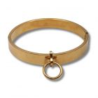�Aureum Collar� Goldfarbener Edelstahl-Halsreif mit O-Ring Goldfarben-00