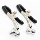 Nippelklammern  �Budget� mit doppeltem Gl�ckchen Stahl-11