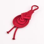 Baumwollseil 4 mm hart geflochten Rot-03