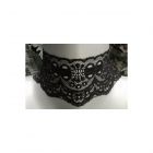 Schwarzes Halsband aus weicher Spitze Schwarz-08