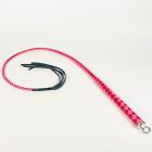 �LiebeSeele� Lederpeitsche �Domina� Singletail Rot-Pink Rot-03