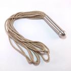 Flogger �Rope Loop� mit Edelstahlgriff by Baumwollseil.de Natur-02
