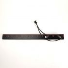 Doppelklatsche �Black Ruler� aus Leder Schwarz-08