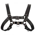 �Chest Bulldog Harness� Premium Leather Schwarz-08