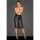 Lasercut Wetlook-Bleistiftrock - Noir Handmade Schwarz-08