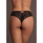 Slip �Claire� Elastic Lace Brief mit goldenem Akzent Schwarz-Gold-80
