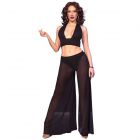 Mesh-Set �Tamira� mit Hose, Top & Thong | Chilirose Schwarz-08